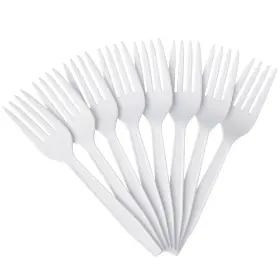 3585490688 Highmark Plastic Utensils Medium-size Forks White Box Of 1 000