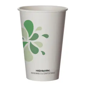 Bhc16z04967 Highmark Eco Compostable Hot Coffee Cups 16 Oz White Pack Of 500
