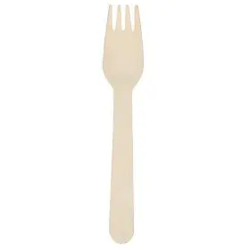 Hoffmaster 074031296114 6 Inch Wooden Forks 1000 Ct