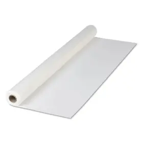 Hoffmaster 076455548497 Group 114000 Plastic Tablecover Roll White - 300 Ft. Length X 40