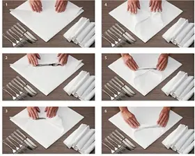 125023 Hoffmaster 40 Dinner Napkins 2-ply 16 X White 1000/carton