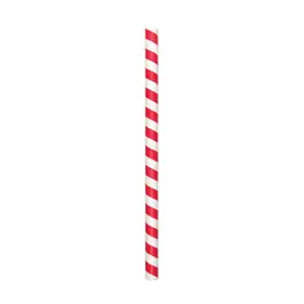 61600005 Hoffmaster Red/white Wrapped Colossal 8.5 In Straw - 960 / Cs