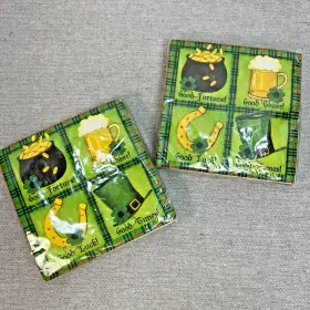 Holiday Inspirations 039938107765 St. Patricks Day Paper Napkins Irish Shamrocks Good Luck 40 Count Party New