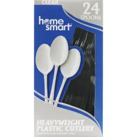 88807 Home Smart Heavy Duty Plastic Spoons 24-piece Pack Of 24