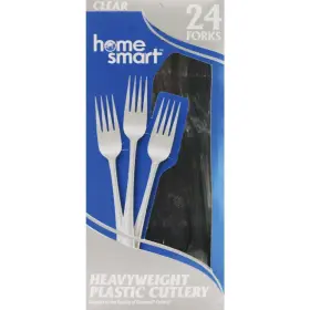 88808 Home Smart Heavy Duty Plastic Forks 24-count Pack Of 24