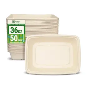 Mw-092 Homestockplus Paper Bowl 36 Oz Disposable Bowls For Party - 50 Pack Heavy Duty Large