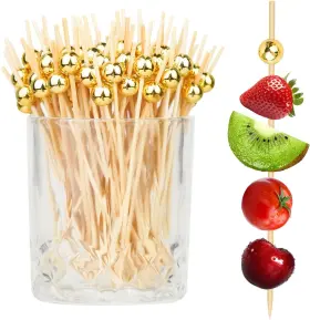 Hopelf 313097240274 200pcs Cocktail Picks Fancy Toothpicks For Appetizers Decorative Skewers A