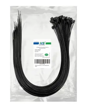 Hs920902 Hs Extra Long Heavy Duty Zip Tie Straps 50 Pack Thick 0.35 Inch Plastic Duc