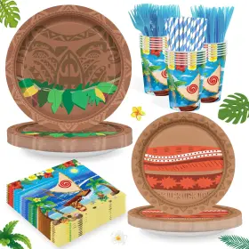 24jm-hyqy Huorege 168pcs Ocean Party Supplies For Boys Girls Cartoon Beach Themed Decorat