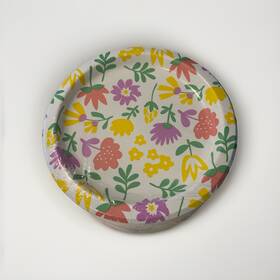 Hutamaki 1884238 Pizazz Spring Floral Print Paper Plates 10 Inch 24.4cm 100 Count