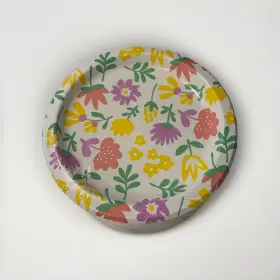 1884238 Hutamaki Pizazz Spring Floral Print Paper Plates 10 Inch 24.4cm 100 Count