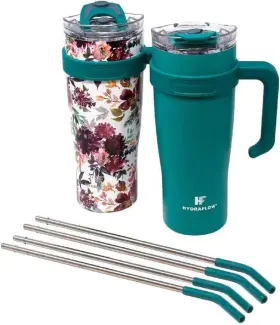 990017226 Hydraflow 40-ounce Double Wall Stainless Steel Tumbler With Multicolor