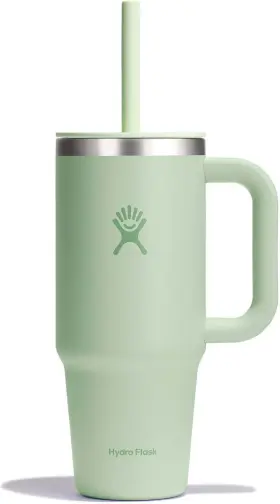Tt24psc338 Hydro Flask 24 Oz Travel Tumbler With Handle Lid And Straw - Ounces Aloe