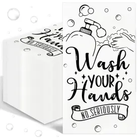 Ianfeph 716842744957 100 Pcs Disposable Hand Towels For Bathroom Paper 15.75 X 12.99 Inches White