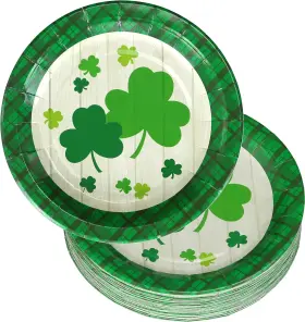 Sp423 Iconikal 36-count Disposable St. Patricks Day Paper Dessert Small Green