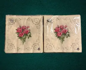 Bf805890bb-32 Ideal Home Range Ihr Tender Love Cream 3 Ply Lunch Napkins 2- 20 Count Germany