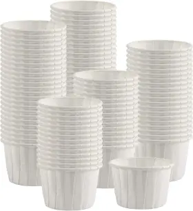 Ihomeset 744365657140 1000 Pcs Paper Cups Disposable Souffle Cup For Ketchup Sacrament Condime