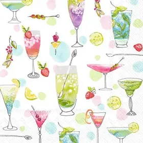 Ihr Ideal Home Range 686423729386 Paper Napkins Cocktails For Her 20-count 3-ply Cocktail 5 X Inches