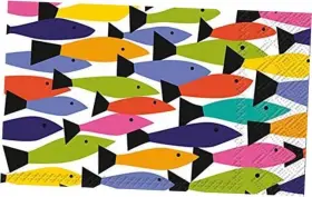 C817200 Ihr Ideal Home Range Cocktail Napkins Disposable 3-ply Paper 5 Inch X Rainbow