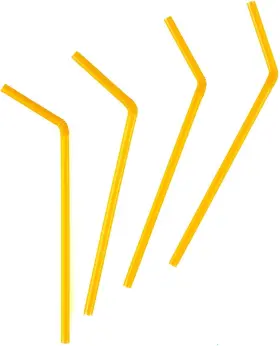 Industries 744759769237 Flexible Plastic Drinking Straws 50ct Neon Assortment