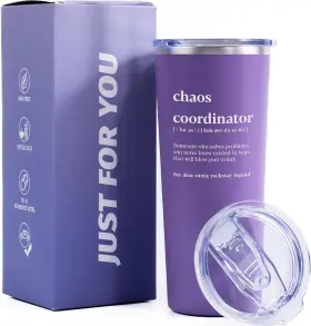 Hr-006-purple Inncup Chaos Coordinator 22oz Tumbler - 22 Ounces Coordinator-purple