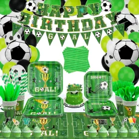 Inspireyee 770264620916 237 Pack Soccer Party Supplies Sports Theme Birthday Decorations