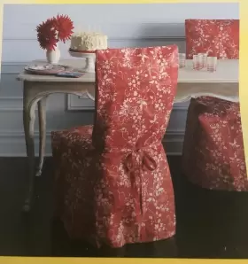 Isabelle De Borchgrave For Target 490532111761 Party Chair Covers Polypropylene Red Multi Floral 4 Nip