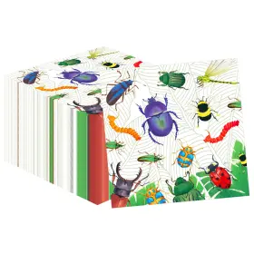 Ty-zj018 Jajajuegos 40pcs Bug Party Napkins Bugs Theme Paper Insect Disposable Part
