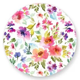 J2214 Jarthenaamcs 50 Pack Floral Paper Place Mats Colorful 13 Inch