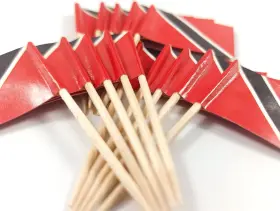Jbcd 732688769398 Trinidad And Tobago Toothpick Flag Mini Small Cupcake Topper Flags 100 Pcs