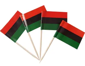 Jbcd 737311763811 Afro American Toothpick Flag Pan African Mini Small Black Liberation Cupcake