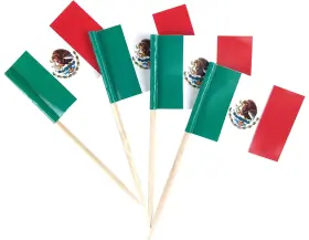 Jbcd 750139647972 Mexico Toothpick Flag Mexican Mini Small Cupcake Topper Flags 200 Pcs
