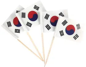 Jbcd 750139648115 South Korea Toothpick Flag Korean Mini Small Cupcake Topper Flags 200pcs