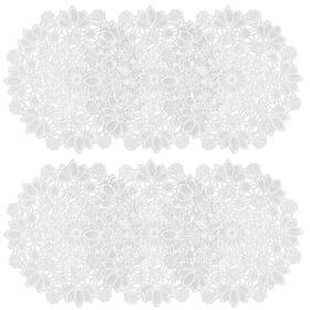 Jeffdad 573744 1 Xba5wggg 6pcs White Vintage Crochet Doilies 6 Inches Round 16.3 16.3cm