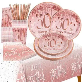 Jenlion 750739614565 30th Birthday Decorations For Women Her - Total 121pcs Rose Gold S