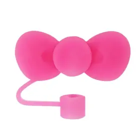 Jinshining 792483802201 Red Bow Straw Cover For Stanley 40&30 Oz Cup 10mm Silicone Covers Cap