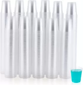 Jolly Chef 445021717705 700 Pack 3 Oz Clear Plastic Cups Disposable Mouthwash For Any O