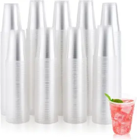 Jolly Chef 689721670091 600 Pack 9 Oz Clear Plastic Cups Ounce Disposable Cold Party
