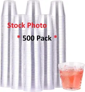 Jolly Chef 768894147194 500 Pack Plastic Shot Glasses 1 Oz Disposable Cups