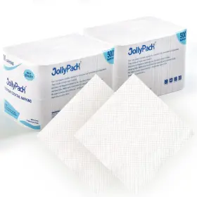 Jk-fxzj-1 Jollypack 1000 Count White Beverage Napkins - 1-ply 4.9 X Folded Bulk Coc