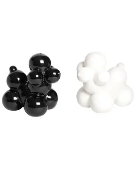 30501211630000 Jonathan Adler Poodle Salt And Pepper Set Black