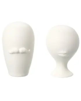 30501211640000 Jonathan Adler Mr. And Mrs. Muse Salt Pepper Set White