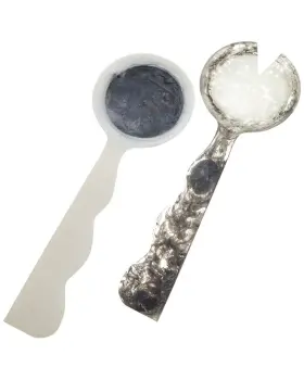 30507342170000 Jonathan Adler Como Ripple Salad Servers Black
