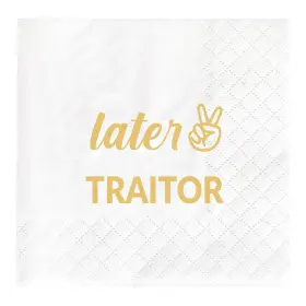Joyiou 768432891657 Later Traitor Cocktail Napkins Going Away Party Decorations Gift For Coworker Fr