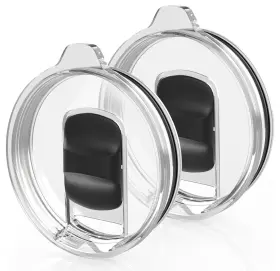 Juejuezi 729600964856 2 Pack Tumbler Lids For Yeti 20 Oz Magnetic Replacement Covers Black