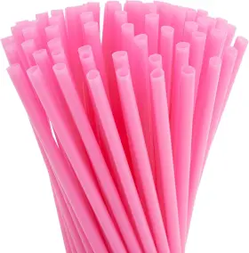 Lj-jyryp-103017-09-1 Juvale 300-pack Pink Plastic Straws For Birthday Party Baby Shower Weddings 10