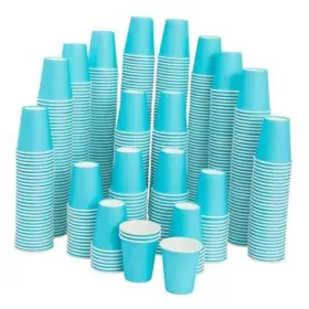 Juvo Plus 194425286634 Stockroom 600 Pack 3 Oz Paper Cups - Disposable Bathroom Small