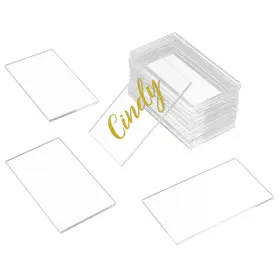 Zwk-cfx2050100 Kaitela 50 Pcs Clear Acrylic Place Cards 1/8 Inch Thick 3.5 X 2 Small