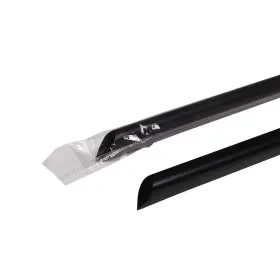 C9035 Karat 815812018316 5mm 9 Inch Jumbo Straws Poly Wrapped - Black Case Of 2000