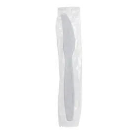 U3531w Karat 815812019948 7.5 Inch Poly-wrapped Heavy-weight Disposable Knife White Pack Of 1000